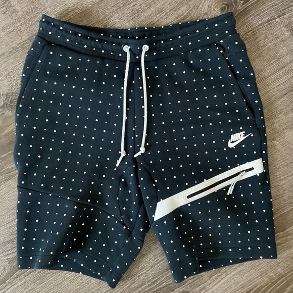 Nike Polka Dot Athletic Shorts Men’s M Black White Athleisure Running Gym Sports - Picture 5 of 5